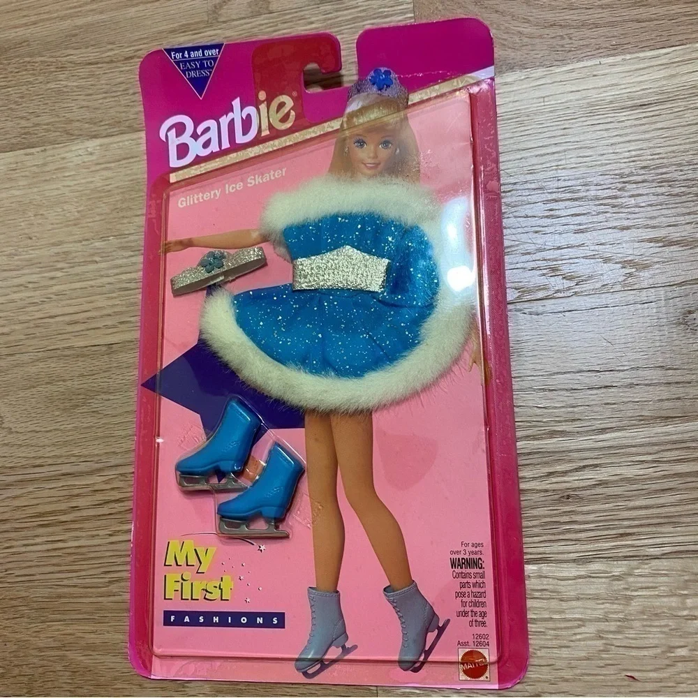 Vintage Barbie My First Fashions Glittery Ice Skater Outfit NEW Mattel Blue